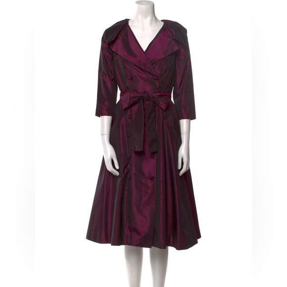 Rickie Freeman for Teri Jon Purple Trench Dress size M